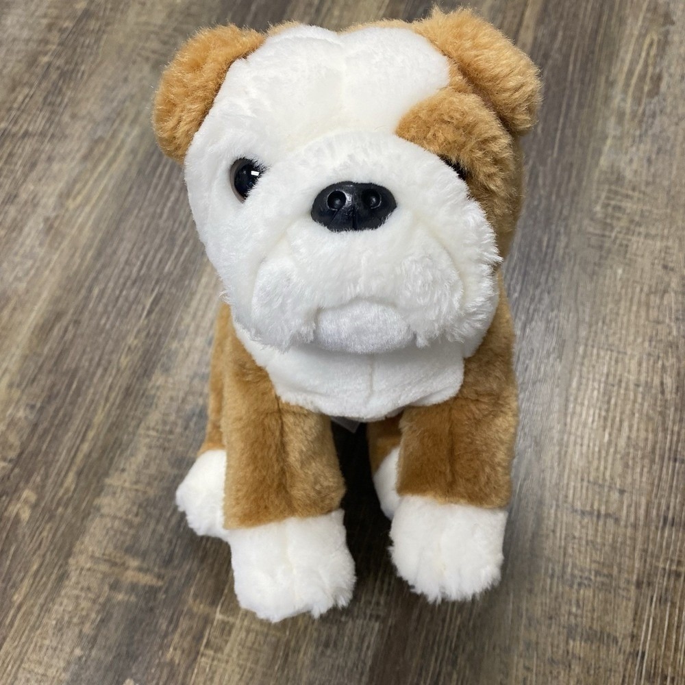Animal Alley English Puppy Bulldog 10" Brown Bean Bag Plush Stuffed Toys R Us